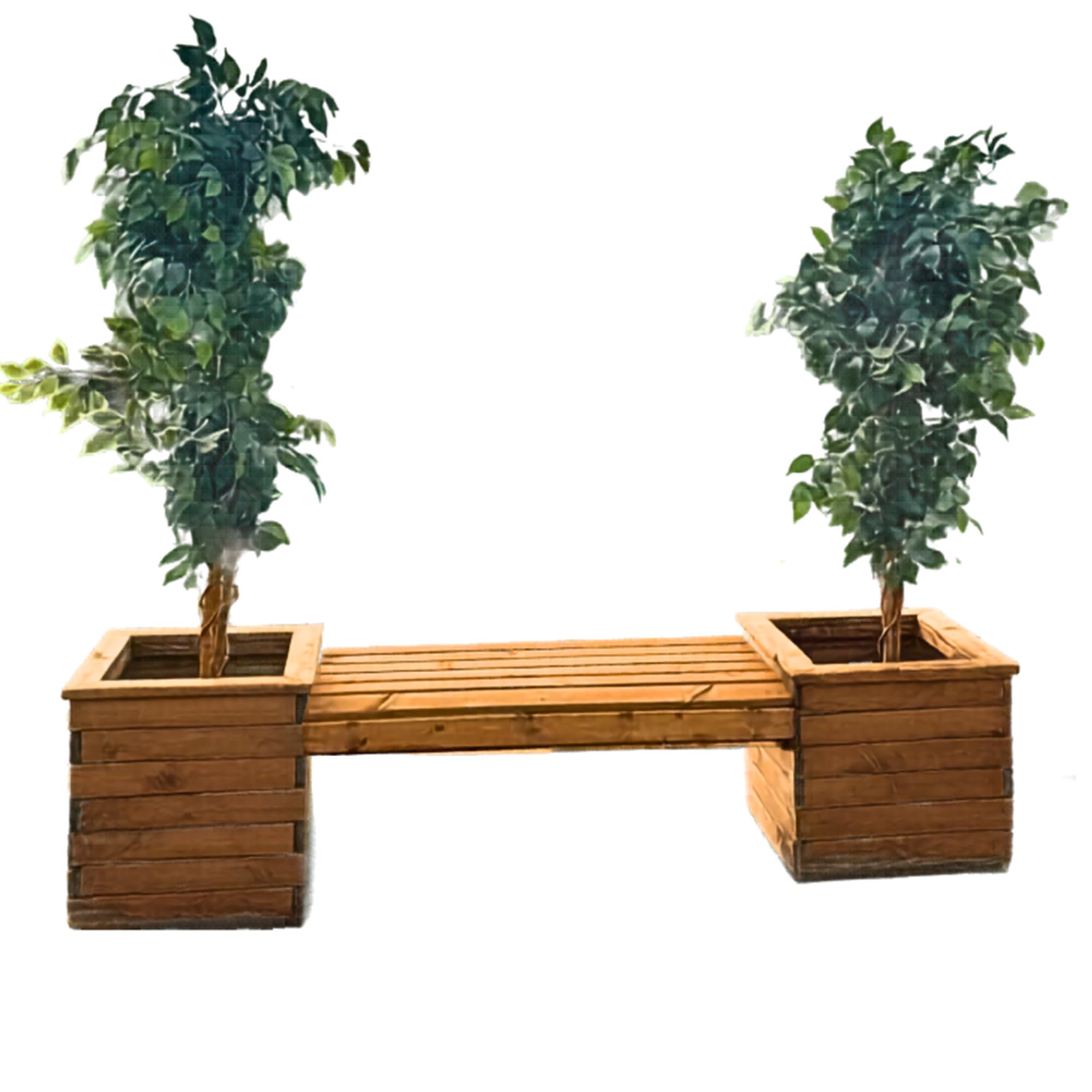 STAFFORDSHIRE OUTDOOR FURNITURE LTD Wooden Planter Bench - Image 2