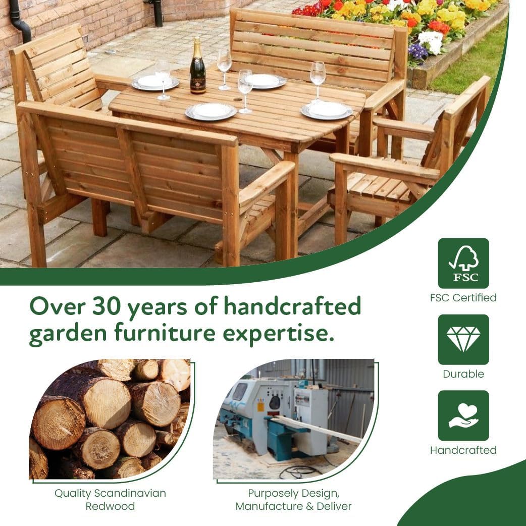 Wooden Garden Chair - Image 7