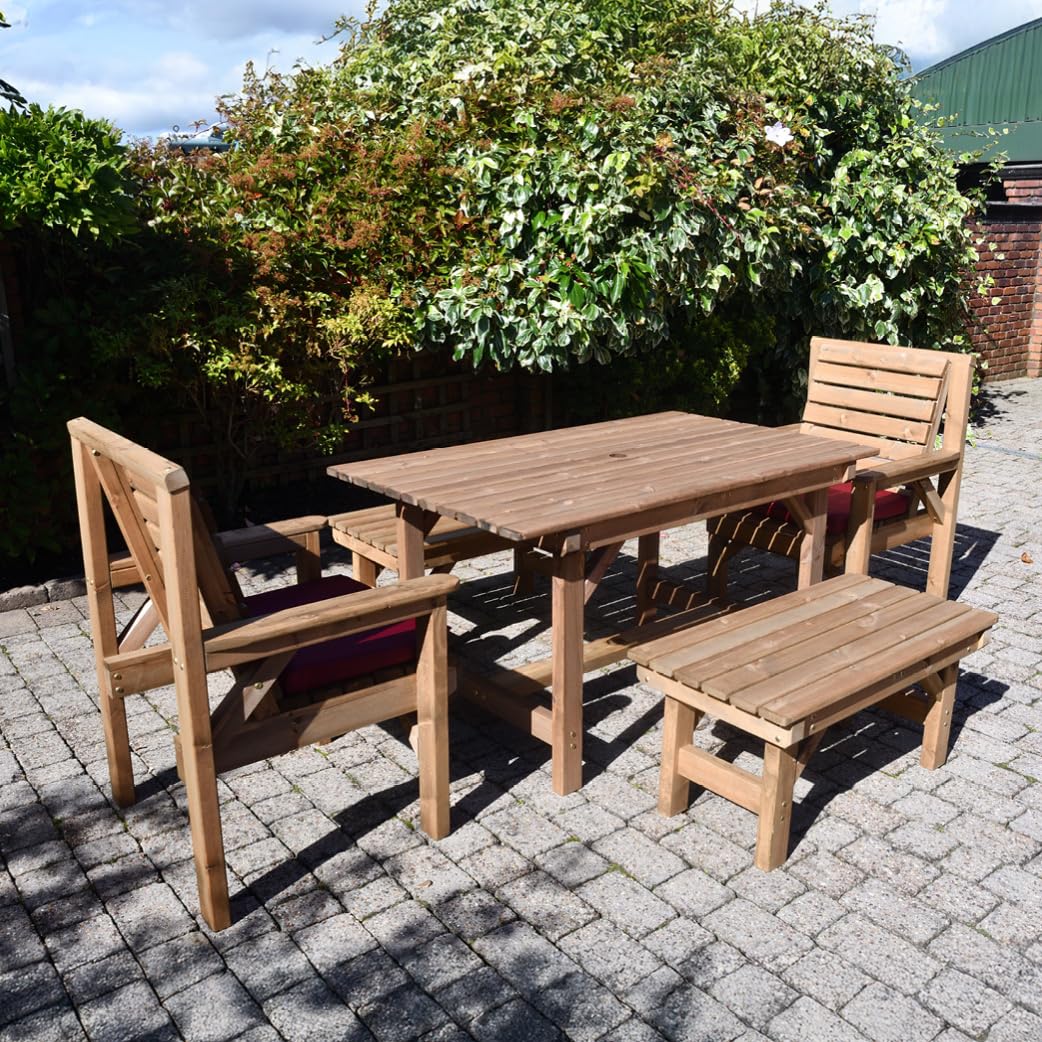 Durable Wooden Garden Furniture Set - Image 3