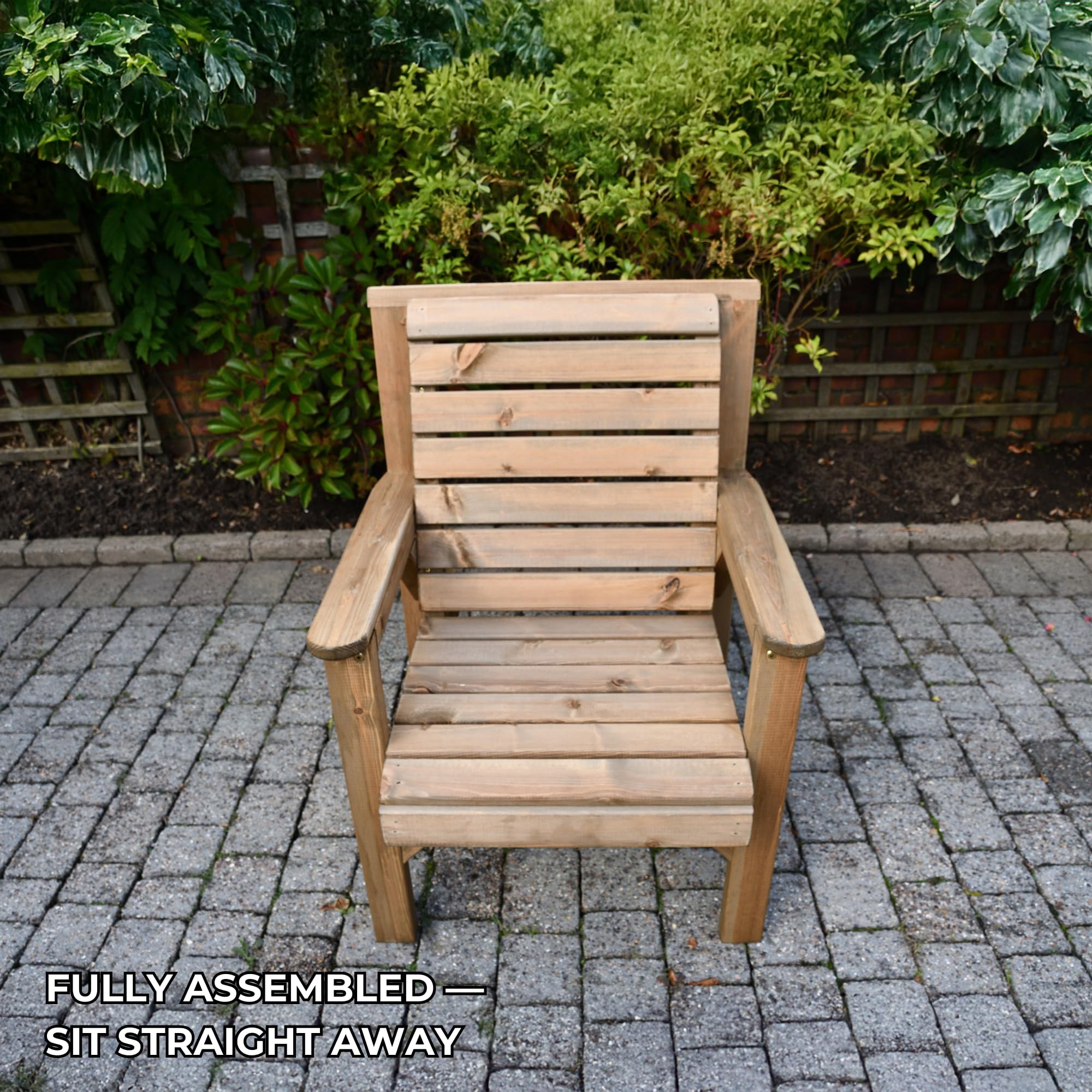 Wooden Garden Chair - Image 3