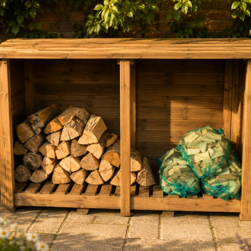 Heavy Duty Wooden Log Store