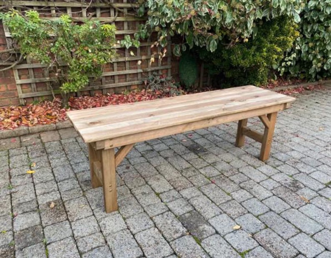 Wooden Form Bench (To Fit 4ft 6 Inch Table)